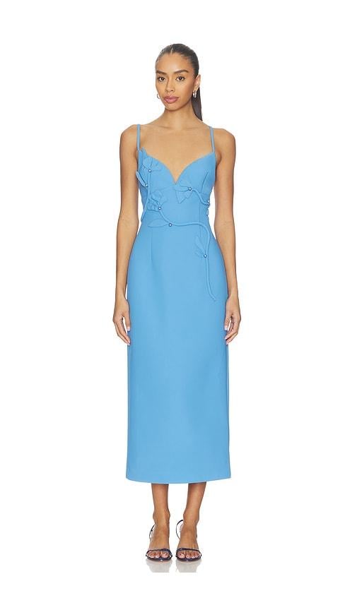 navy blue dress for baby girl Acler Sandgate Sleeveless A-Line Midi Dress