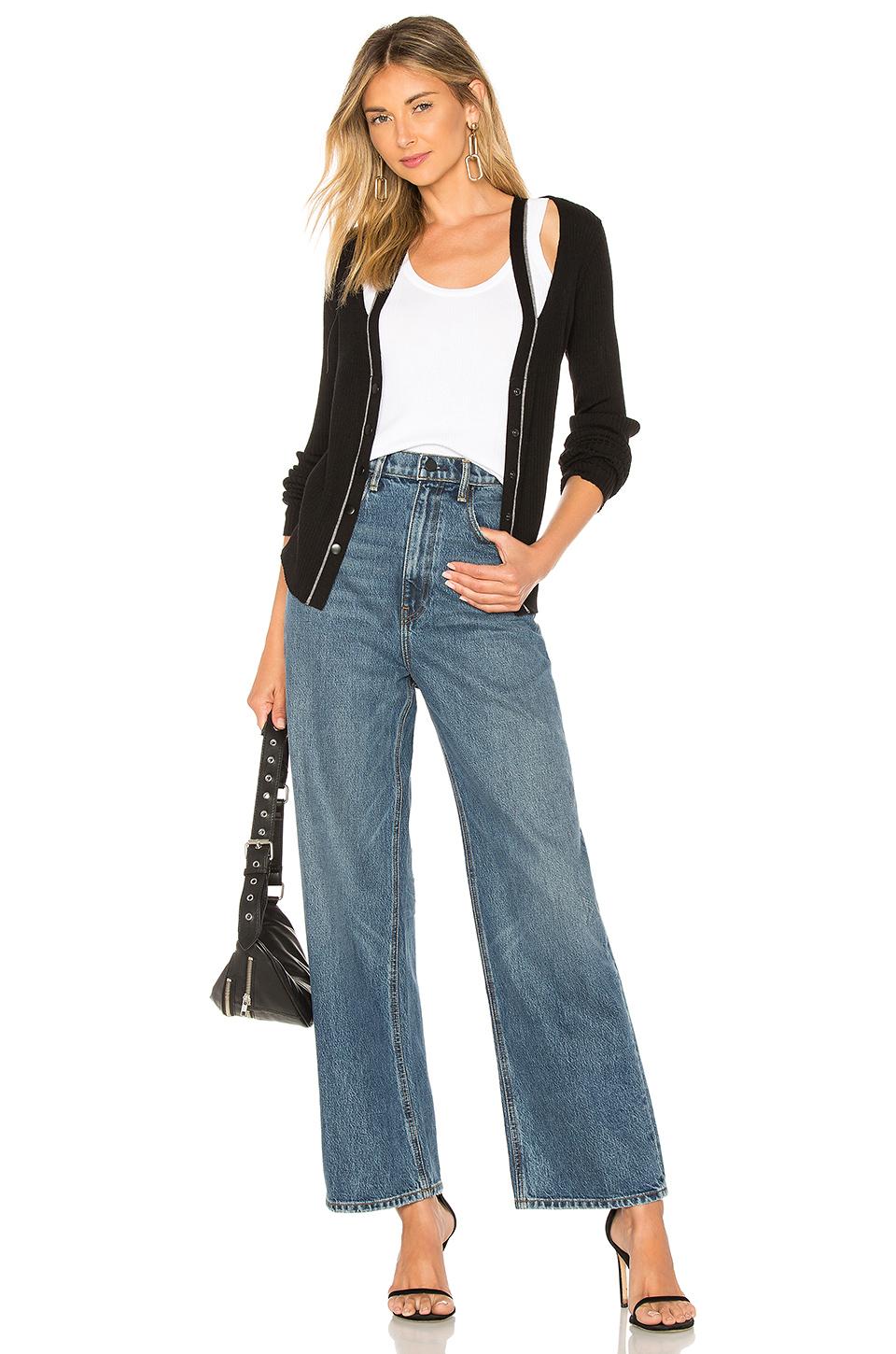 Alexander Wang Denim Crush Wide Leg in 