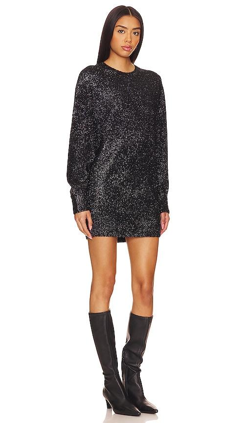 all saints black sequin dress ALLSAINTS Size 4 Viscose Asymmetrical Design One Sleeve youre bound to stand out All Saints Dress Slip Dress