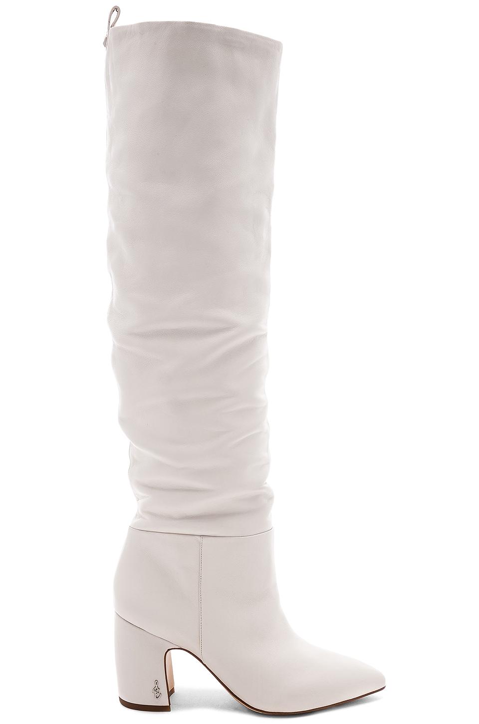 Sam Edelman Leather Hutton Boot in Bright White (White) - Lyst