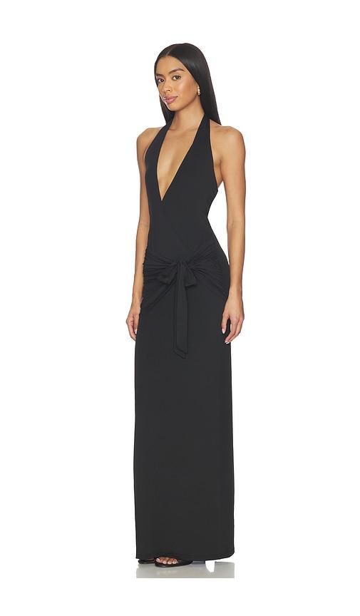 chloe halter maxi dress superdown superdown Chloe Halter Maxi Dress in Black