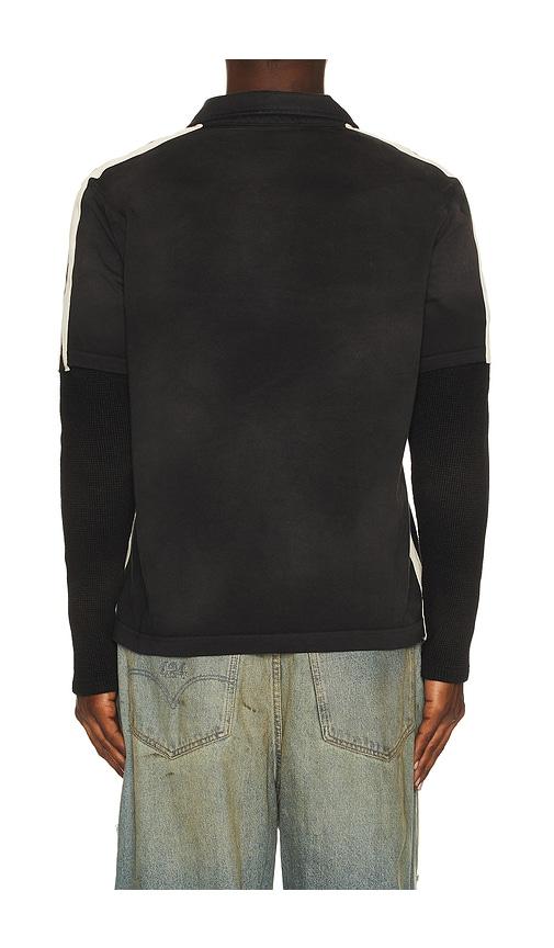 424 Academy Polo Double Sleeve Thermal in Black for Men | Lyst