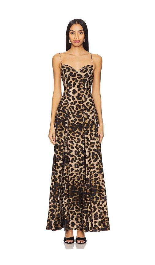 beige lace dress plus size Leslie Amon Women's Treasure Shell Maxi Dress – Saint Bernard main image 1