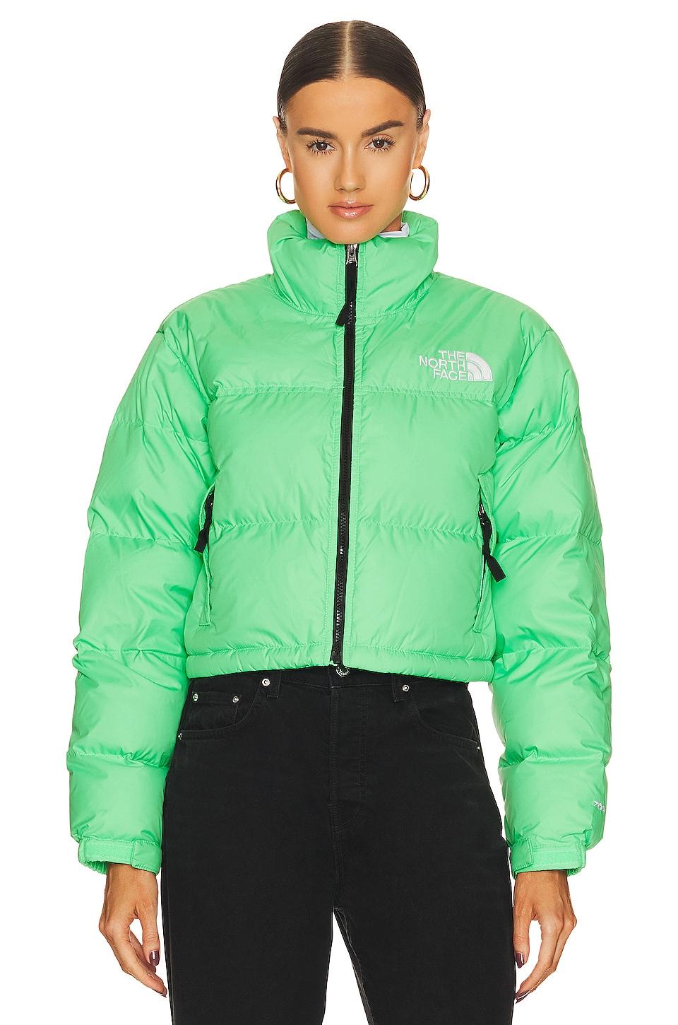 The North Face Nuptse Short Jacket in Green | Lyst