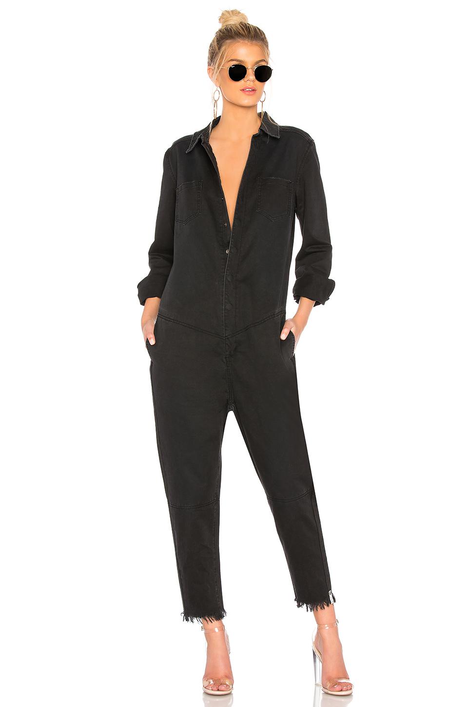 One Teaspoon Paradise Utility Jumpsuit in Black | Lyst