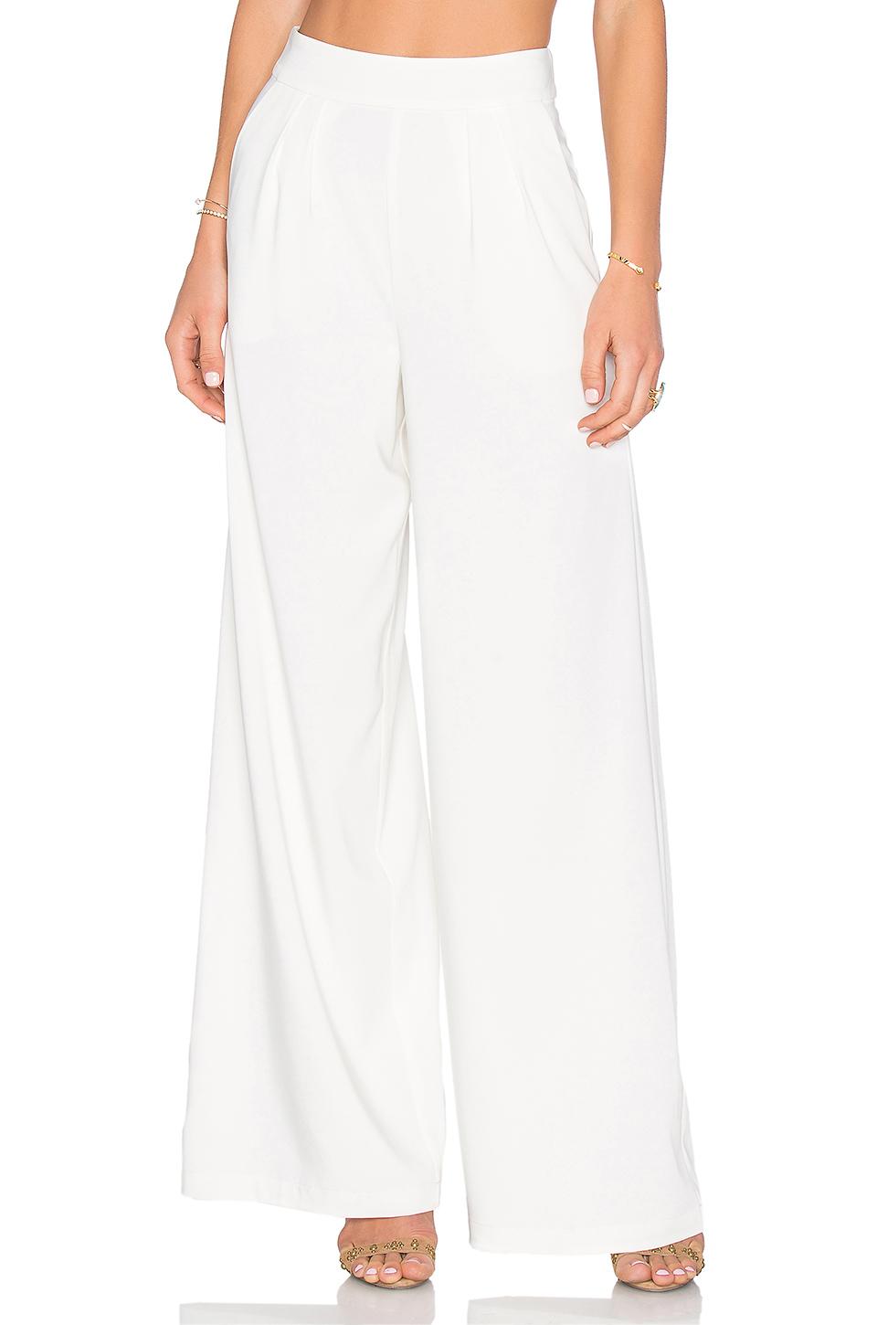 House of Harlow 1960 Synthetic X Revolve Charlie Wide Leg Pant in Ivory ...