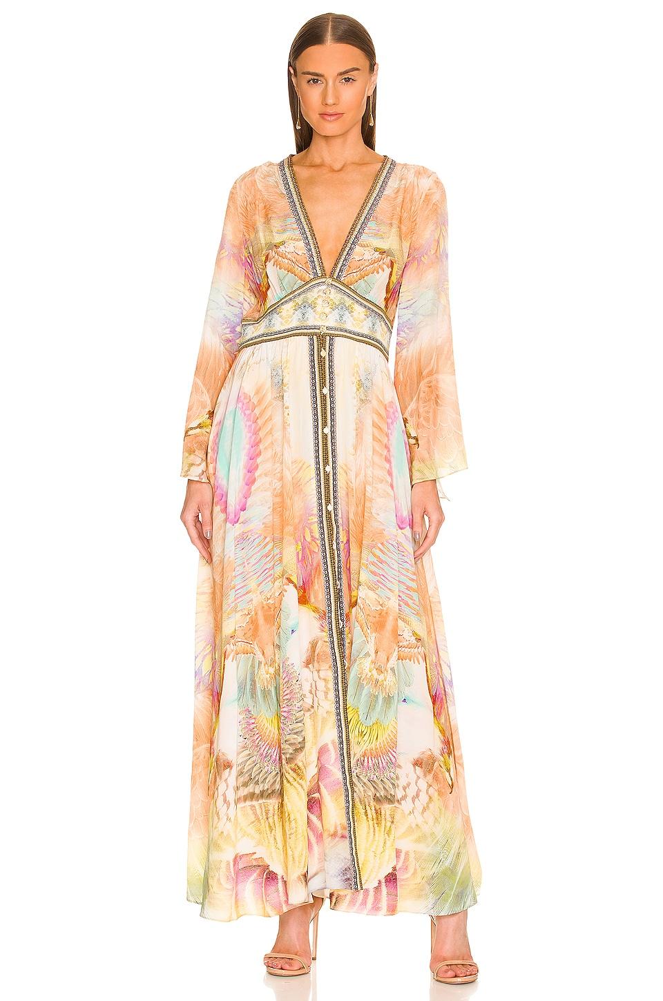 Camilla Silk Kimono Sleeve Dress | Lyst UK