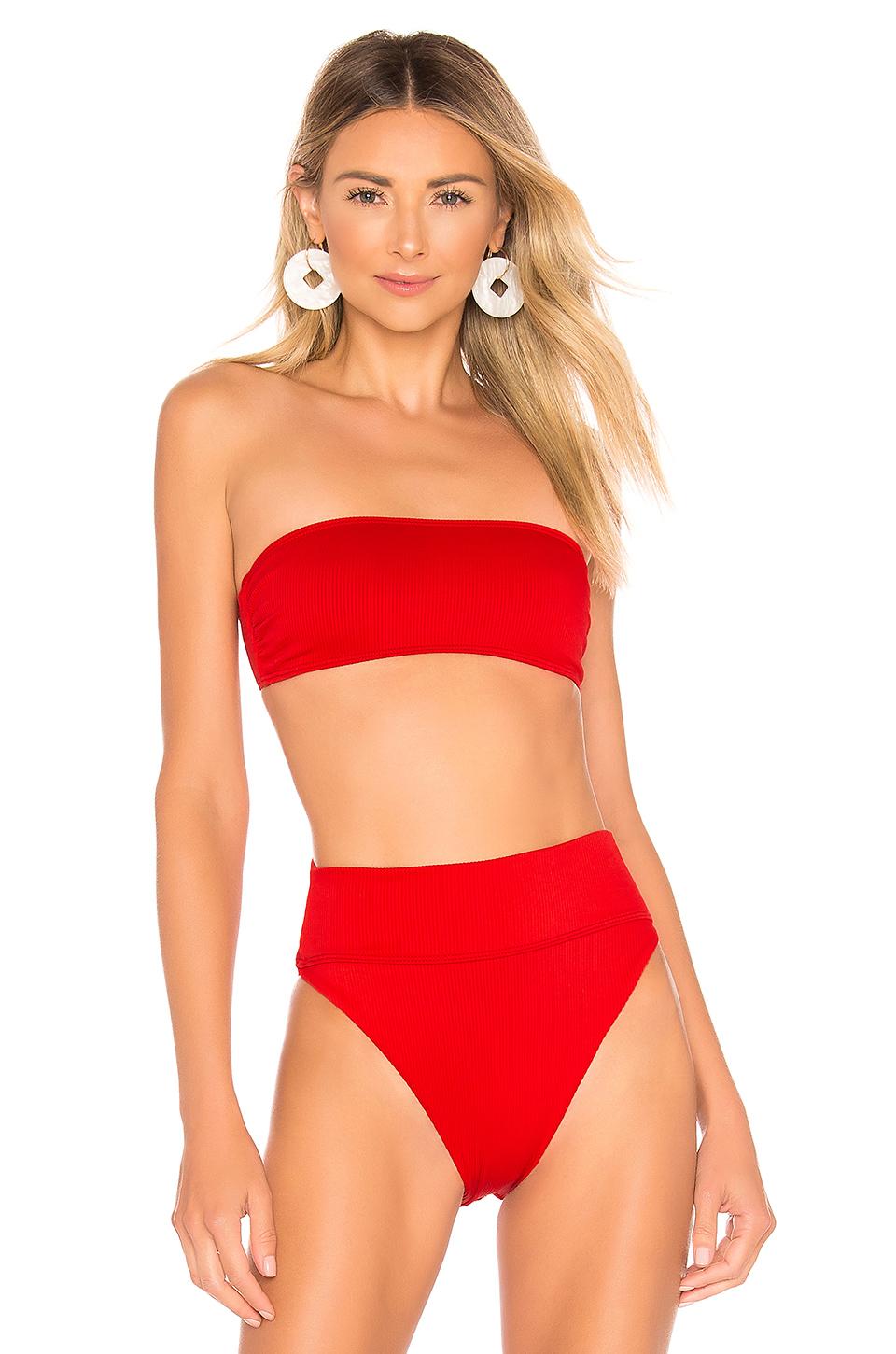 Beach Riot Synthetic X Revolve Kelsey Bikini Top In Red Lyst My XXX