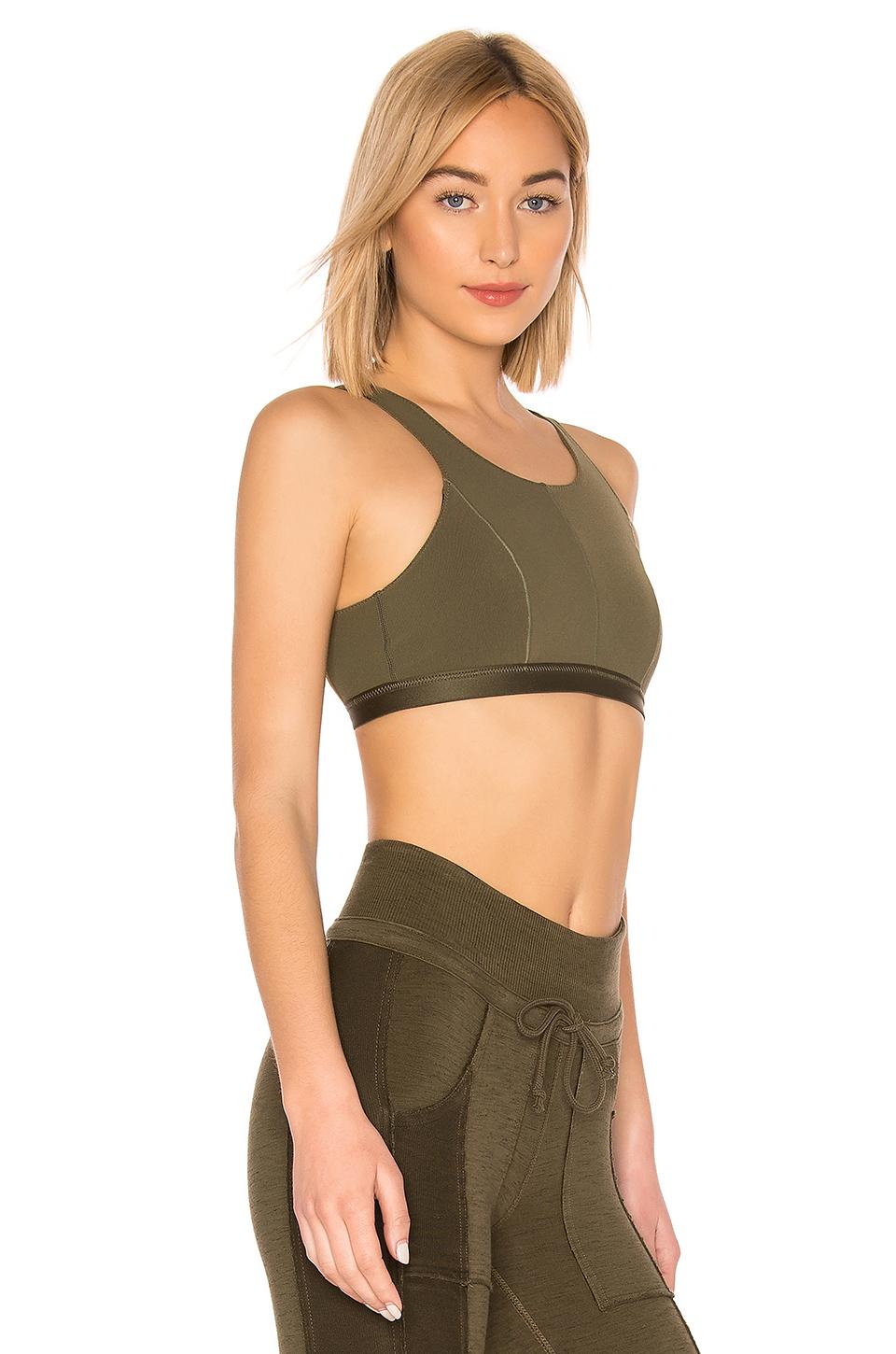 Download Free People Synthetic Formation Sports Bra in Army (Green ...