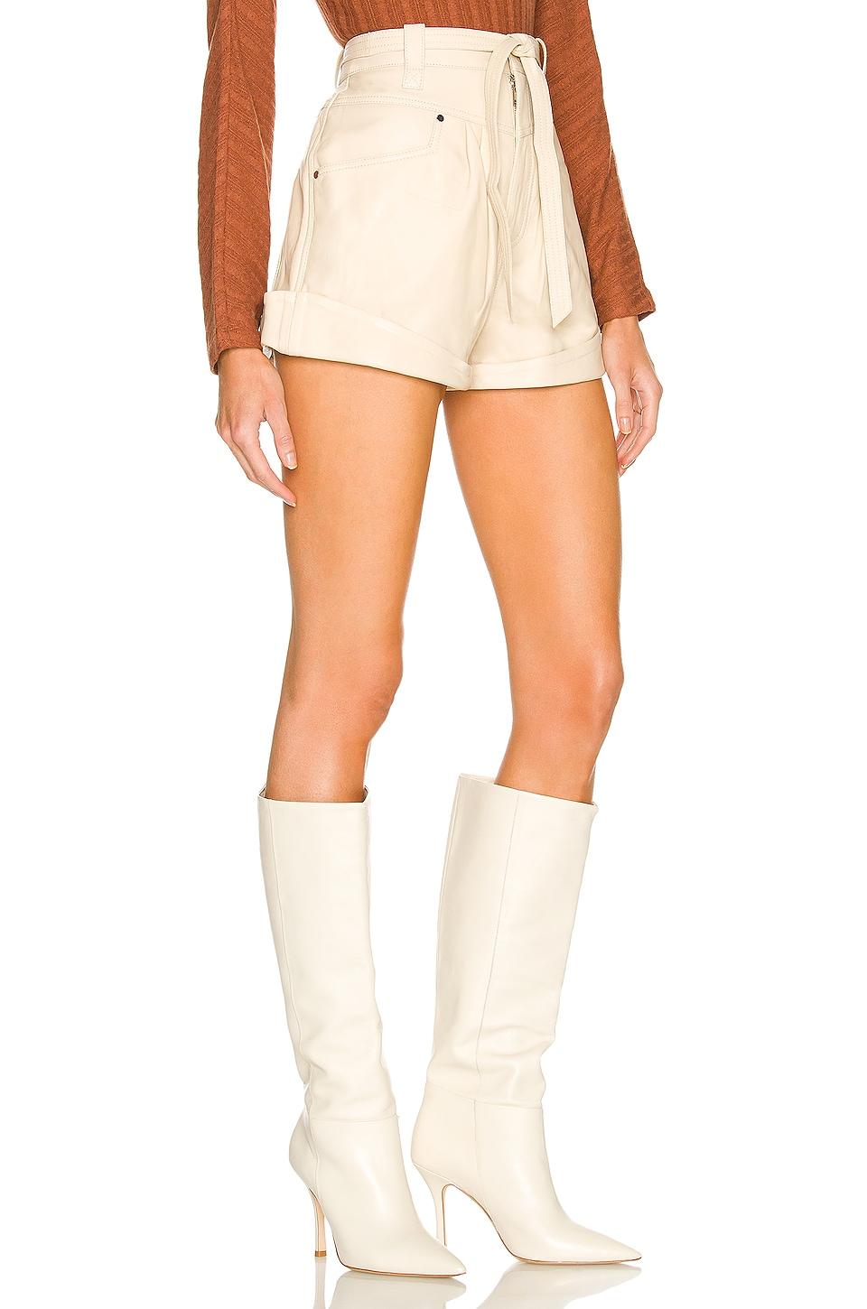 L'academie Savon Leather Shorts | Lyst