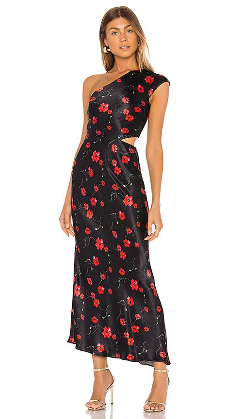 matilde asym midi dress