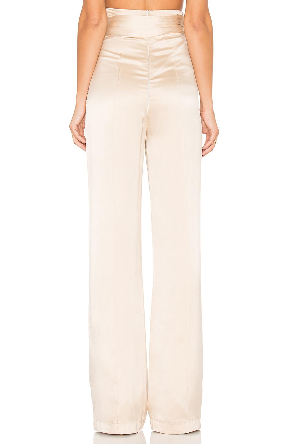 Champagne silk pants Clearance