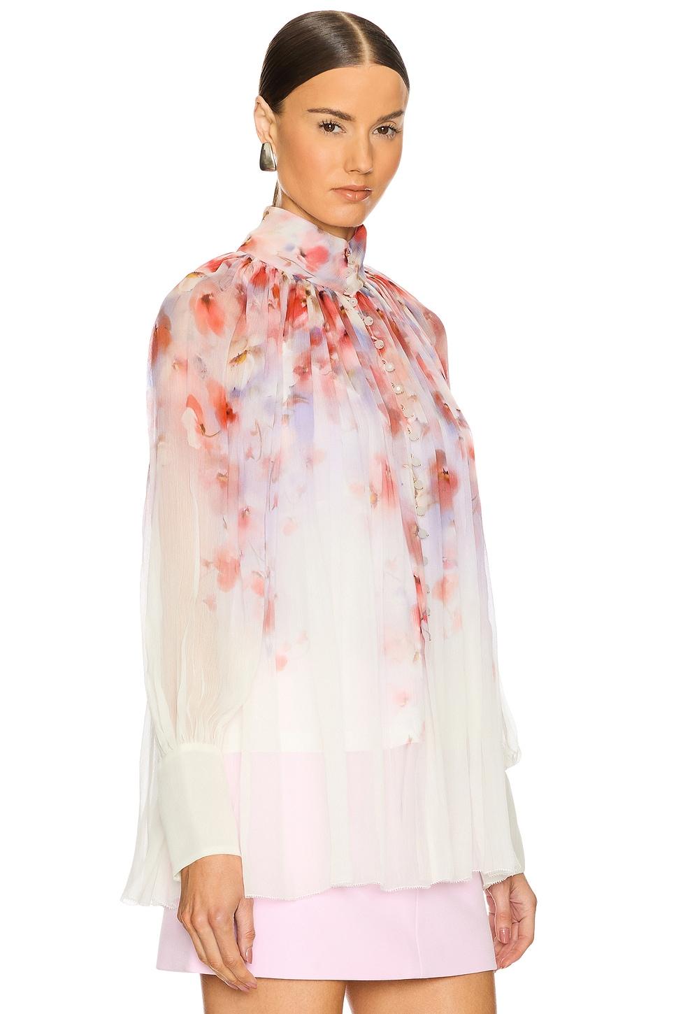 Zimmermann レディース ピンク Crush Smock ブラウス トップス 