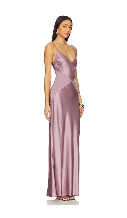 dress with plunge neckline V-Neck Sleeveless Plunge Neck Satin Prom Dresses With Lace COCOMELODY CS0837 main image 1