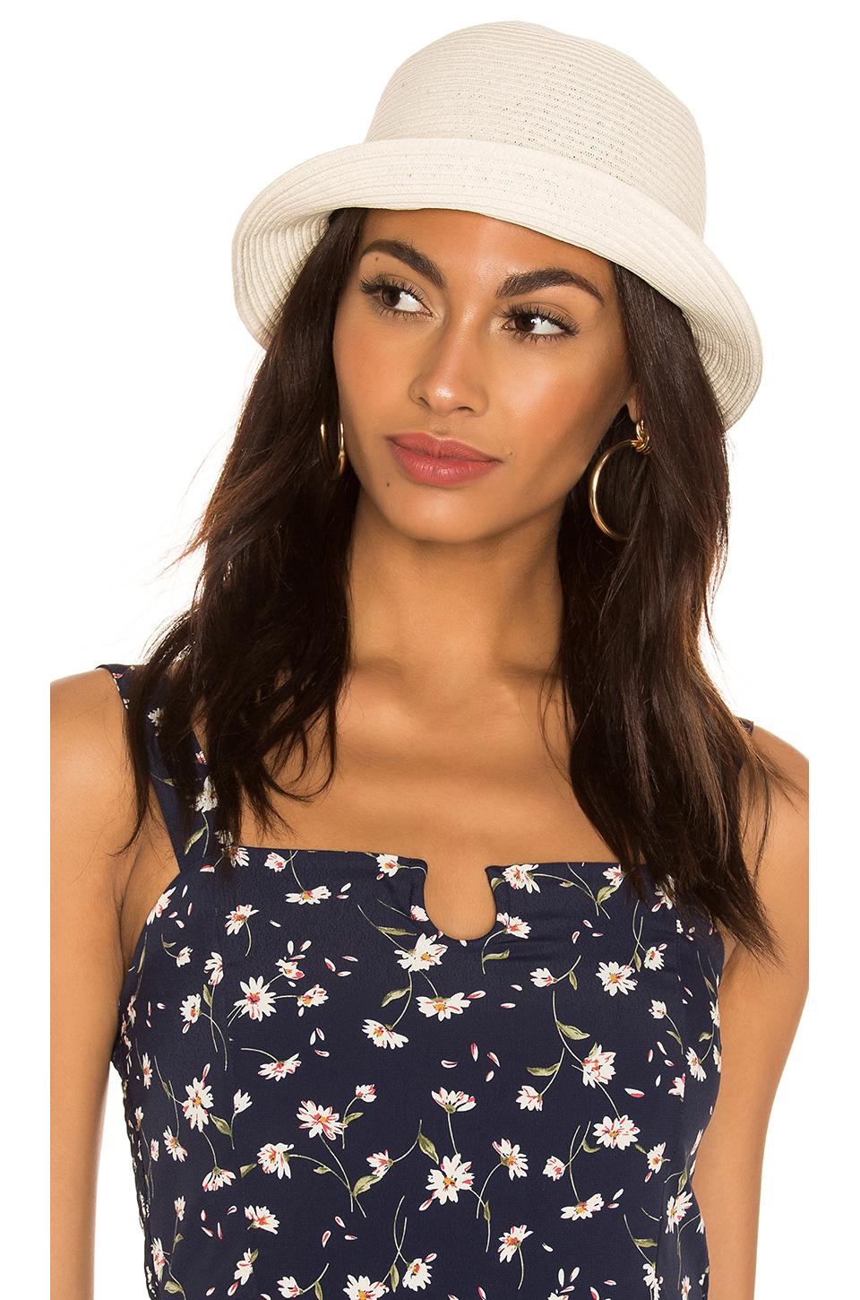 brixton essex straw bucket hat