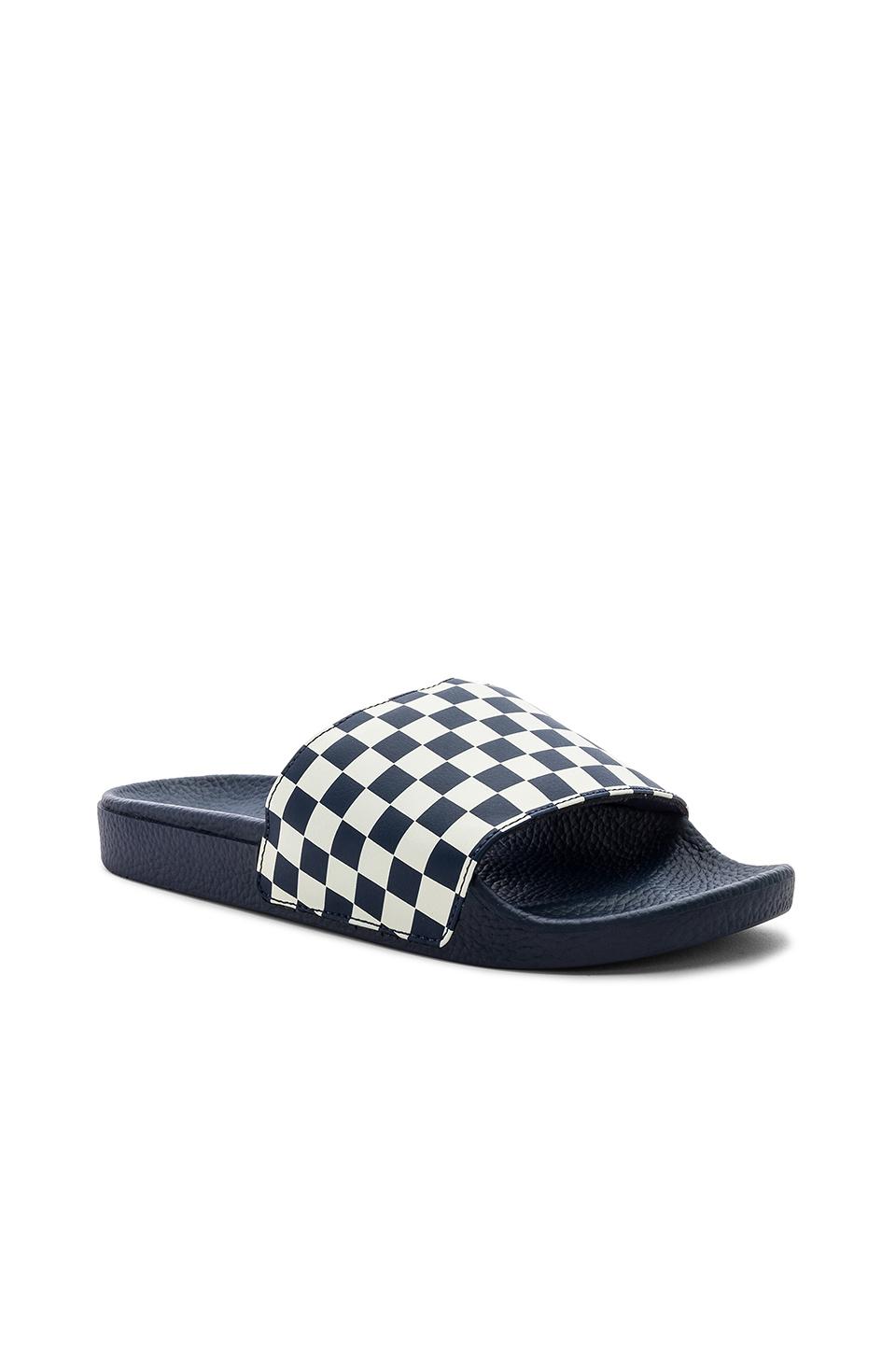 vans checker slides