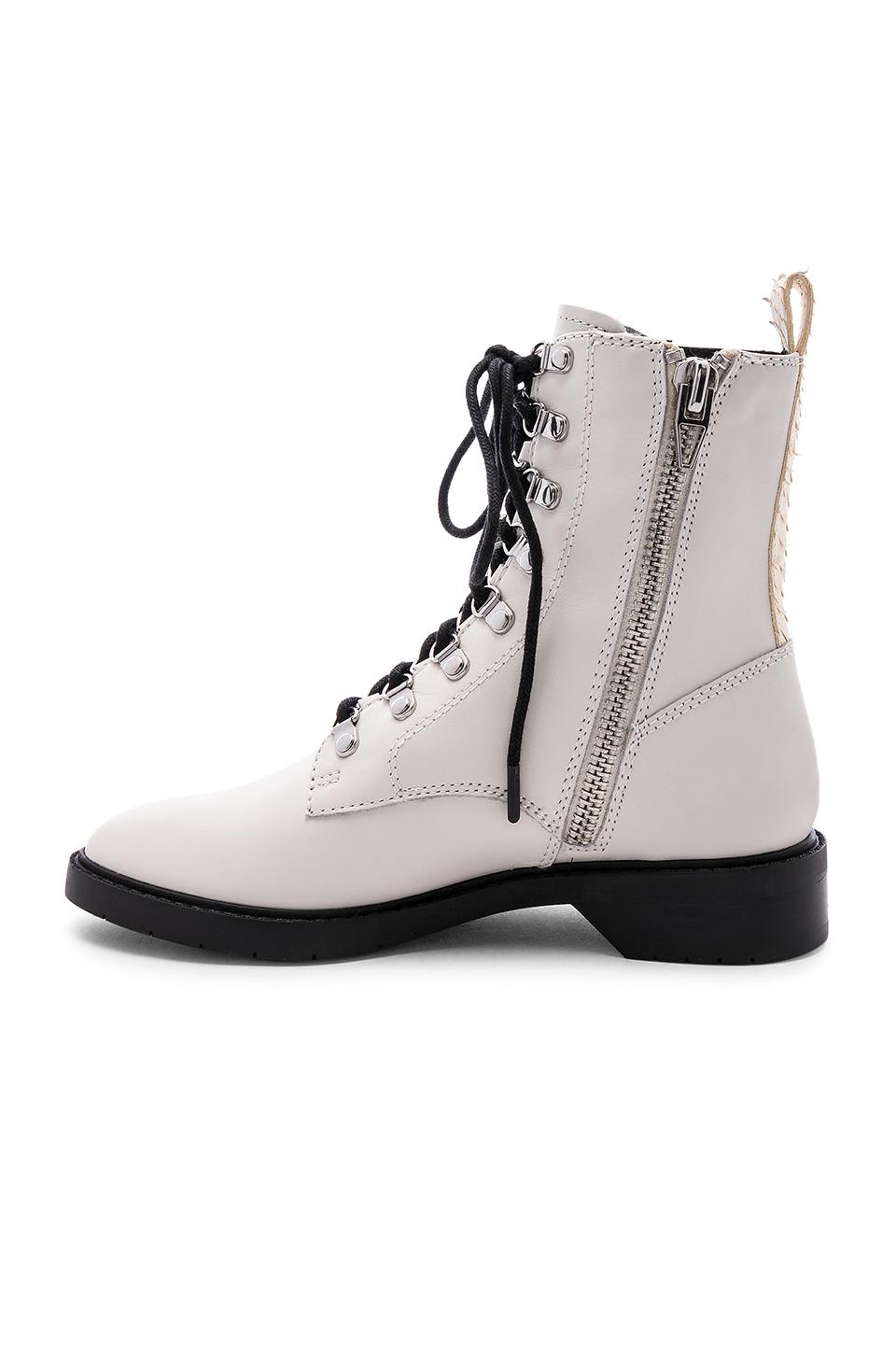 dolce vita white combat boots