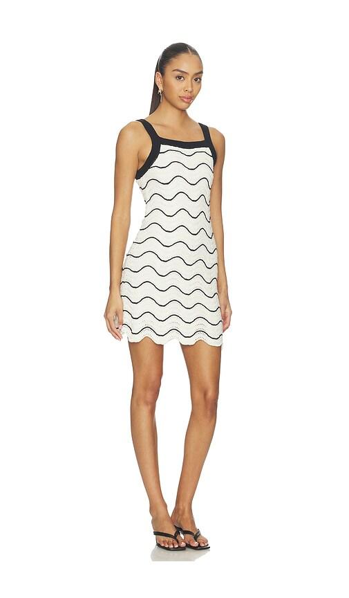 dress blue white belt Blue & White Stripe Button Front Midi Dress - All Dresses main image 1