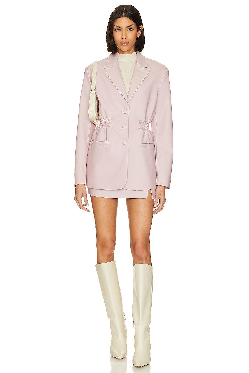 Steve Madden レディース ピンク Frida フェイクレザーブレザー ジャケット