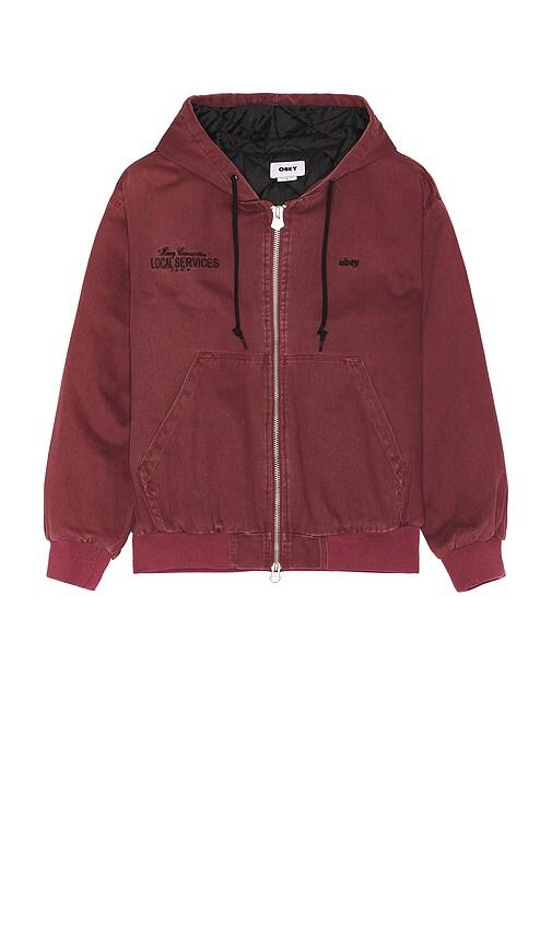 Red Obey International corrosivo Hoodie