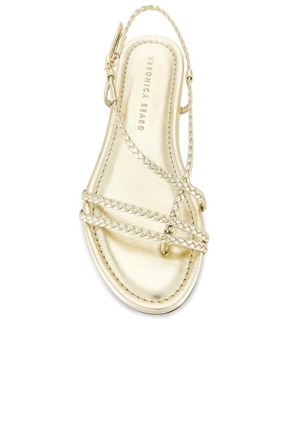 Veronica Beard Soia Sandal in Metallic | Lyst