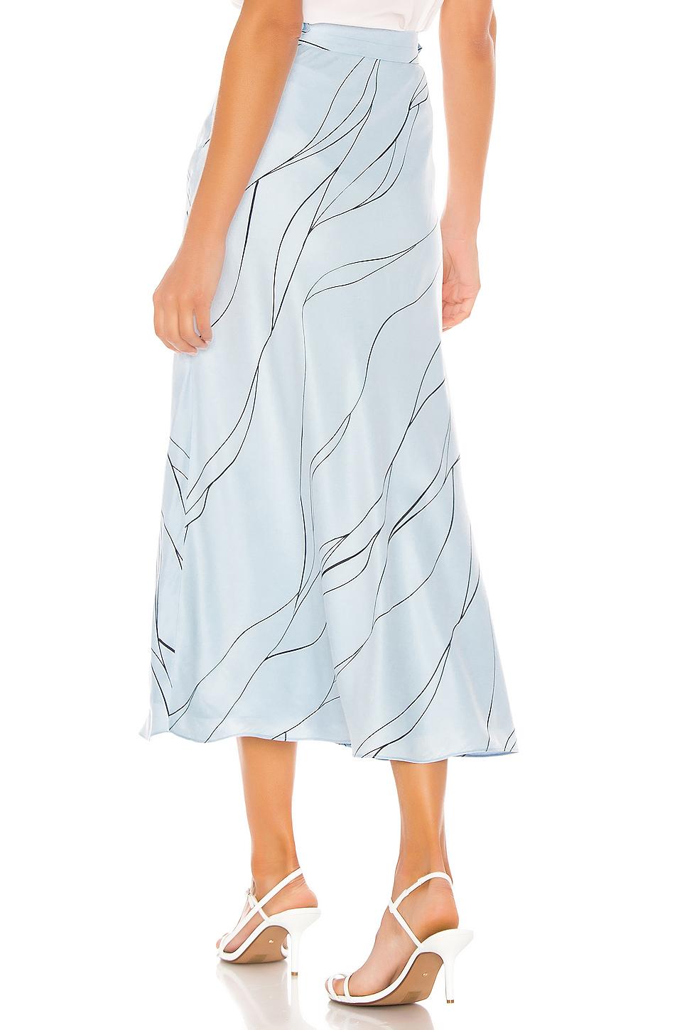 Equipment Iva Skirt in Blue Lyst