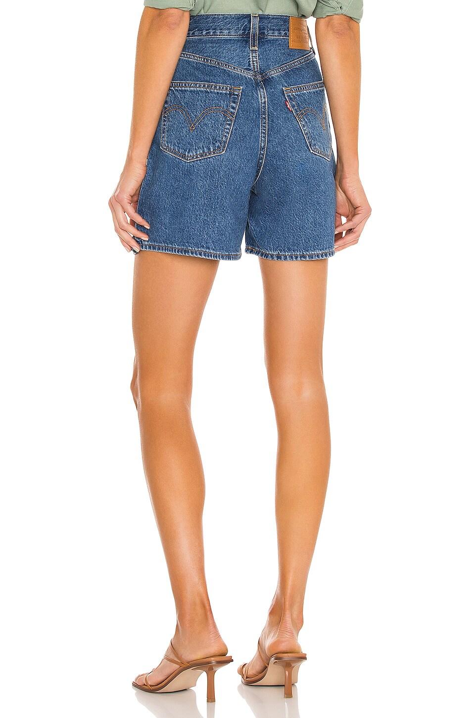 Levi's Cotton Pleated Ribcage Short in 