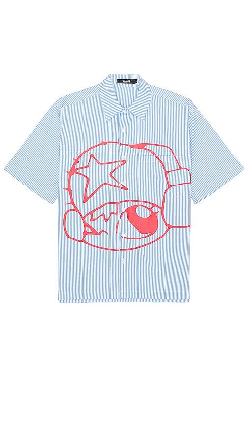 Jaded London Stereo Stripe Shirt in Blue for Men | Lyst UK