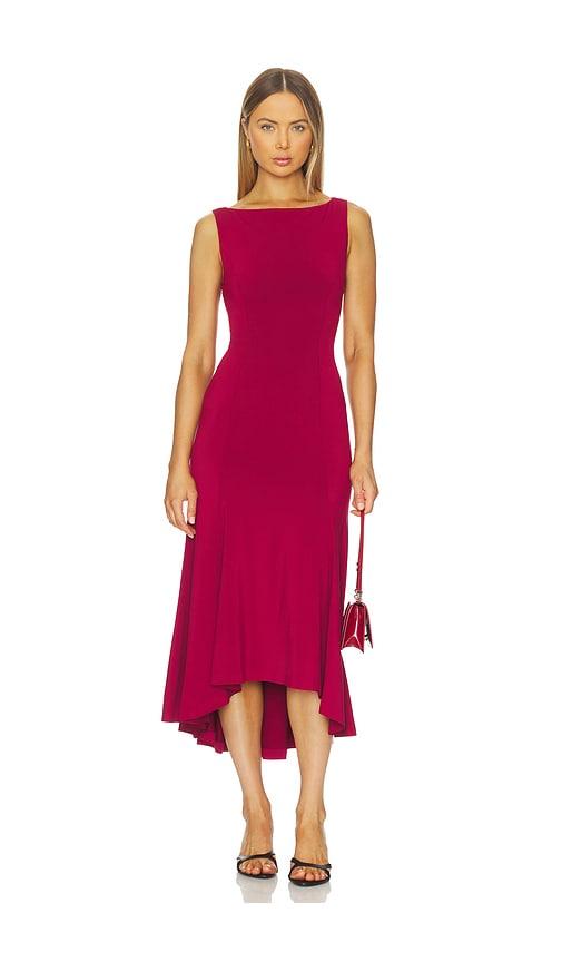 GUIZIO Daye Midi Dress in Red | Lyst