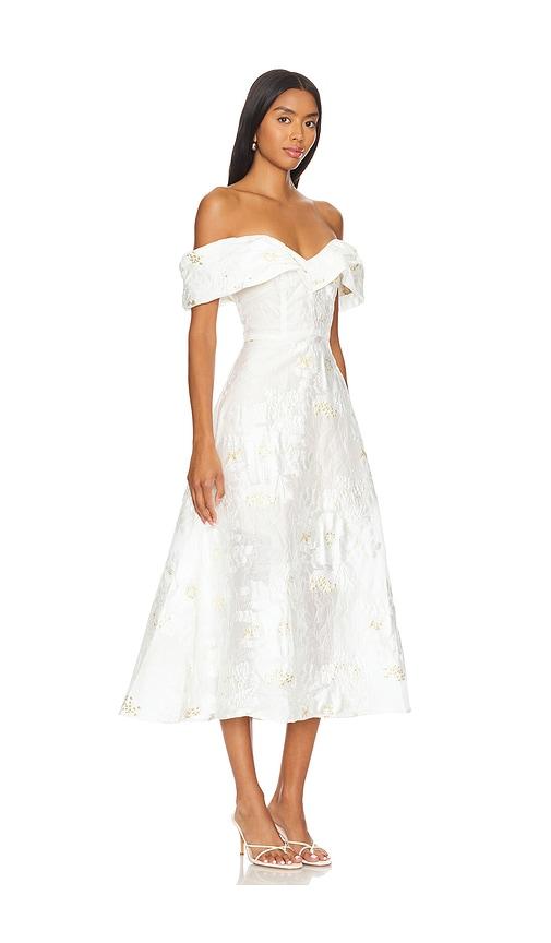 Elliatt Octavia Midi Dress in White | Lyst