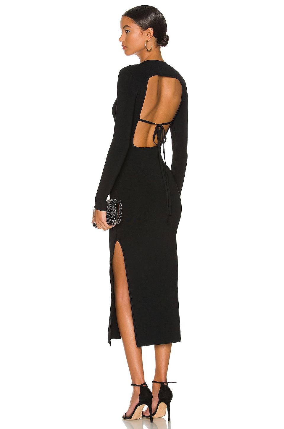 Black Long Sleeves Backless Prom Dresses 2023 Simple Party Gowns Sexy High  Slit Evening Robe De Soirée Femme Vestidos De Noche - AliExpress