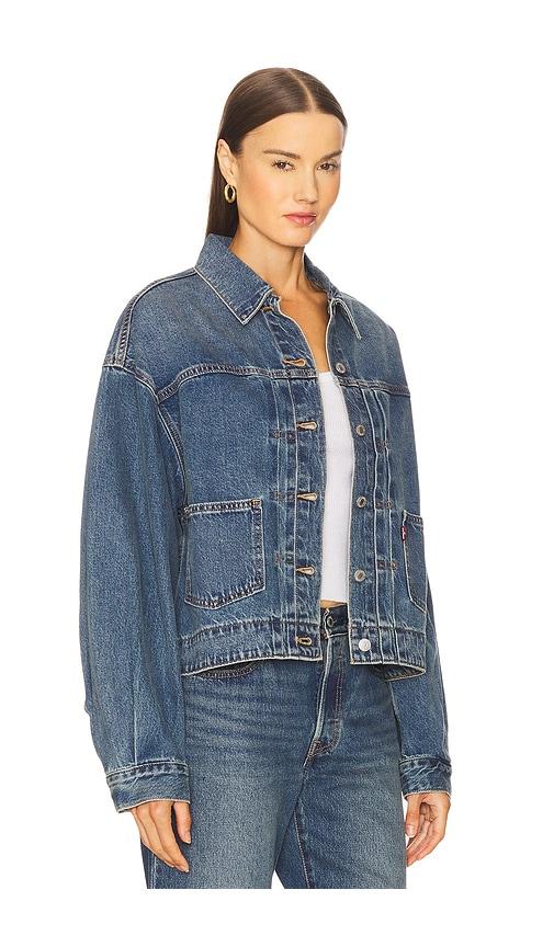 Levi's Balloon Sleeve Trucker in Blue | Lyst