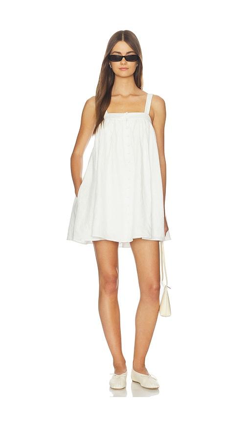 olynne mini dress in blue ivory tularosa Tularosa Olynne Mini Dress With Cut-out Details - Pink