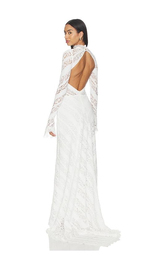 knee length dresses for ladies Be Mine Square Neck Dress in Ivory main image 1
