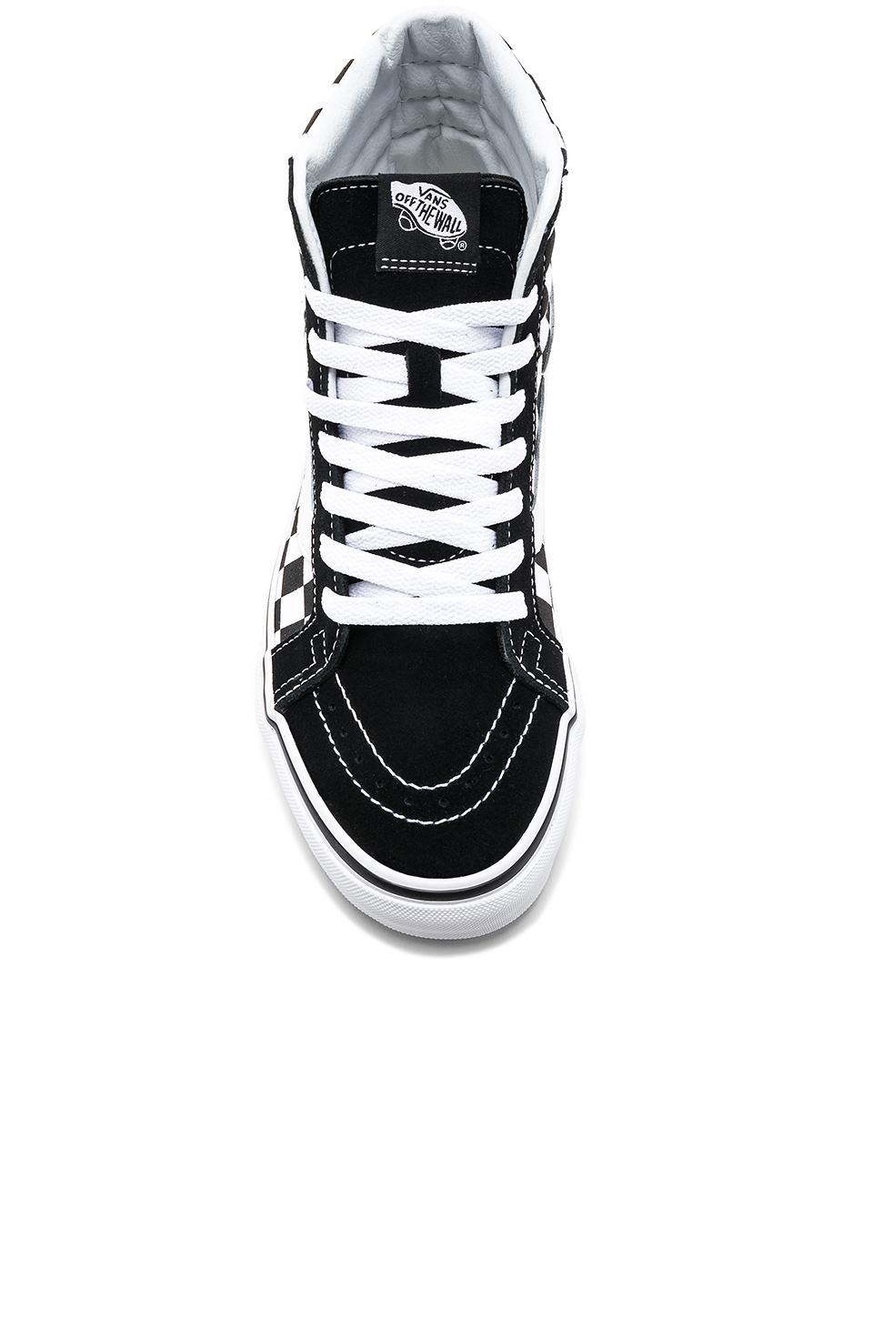 Download Vans Canvas Sk8-hi Reissue Checkerboard in Black - Lyst