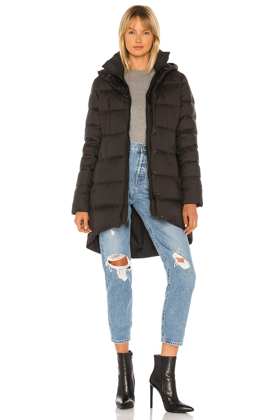 The North Face Dealio Down Parkina With Faux Fur Trim in Black - Lyst