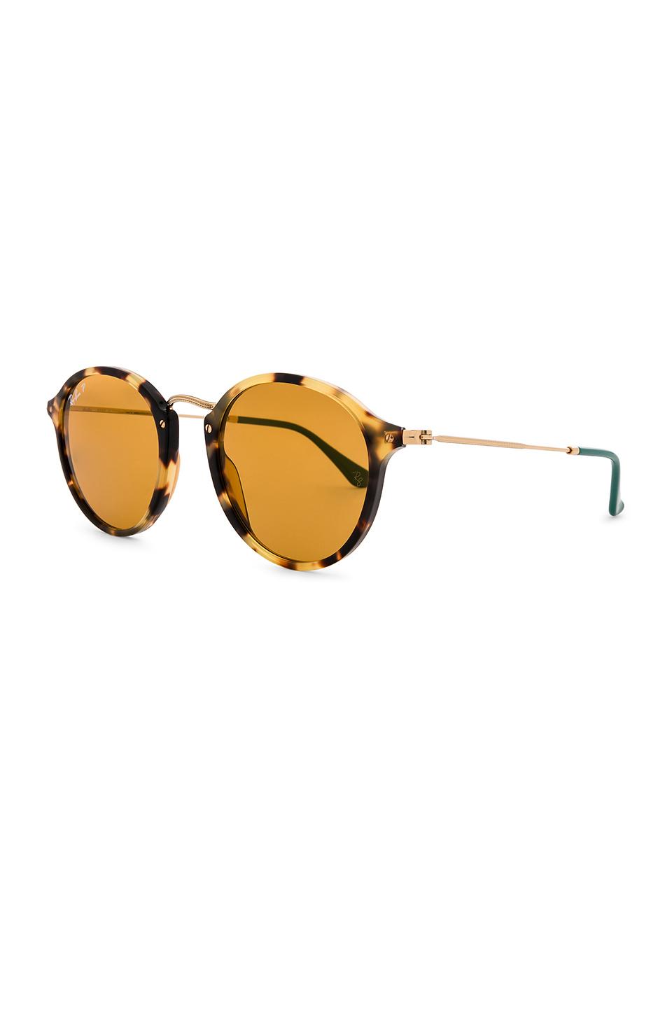 round fleck pop ray ban