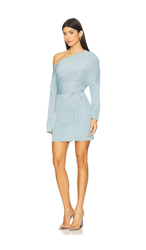 ice blue plisse tilly dress Blue Chiffon Tilly Dress – Never Fully Dressed main image 0