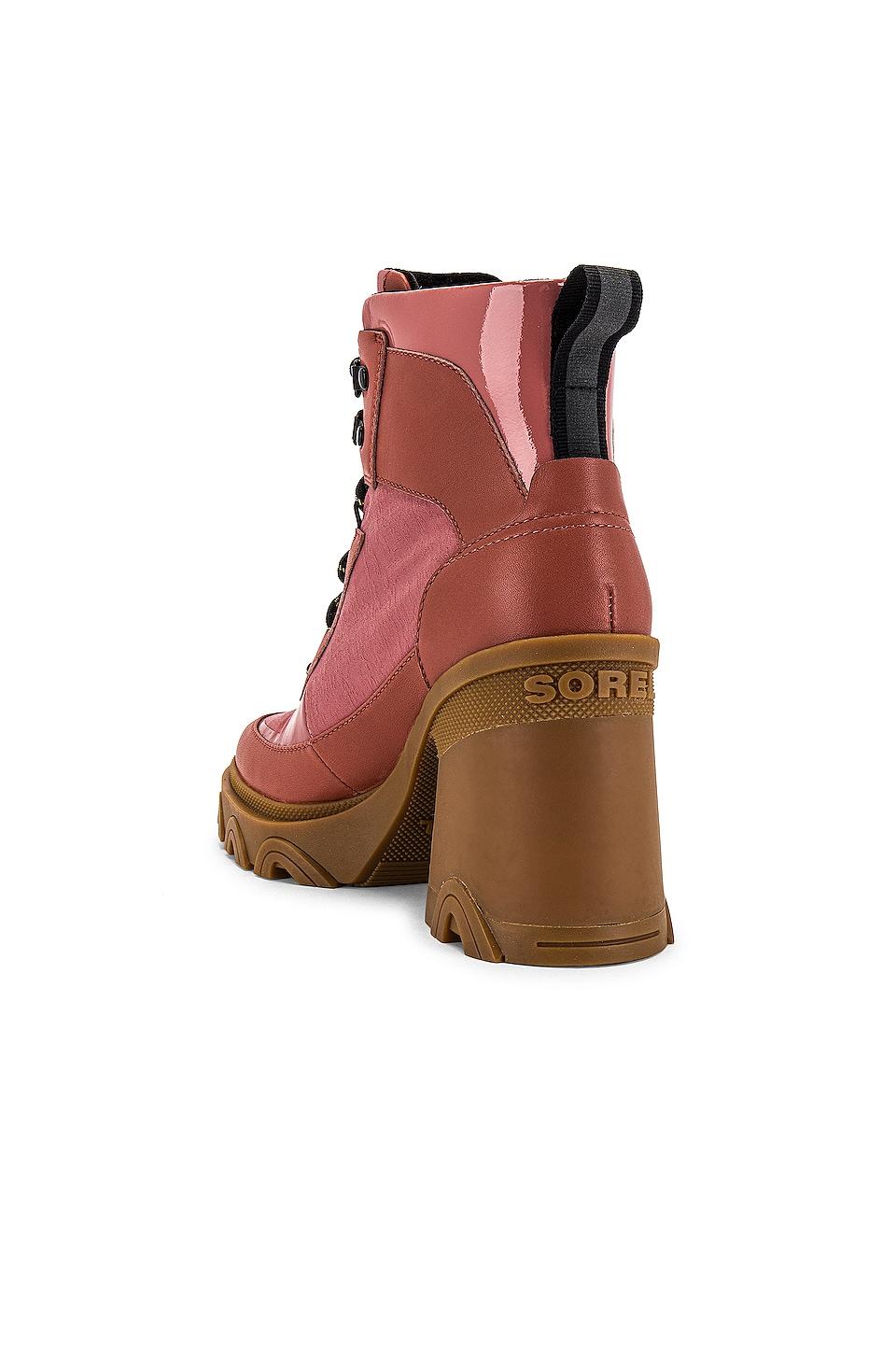 Sorel Leather Brex Lux Heel Boot in Red 