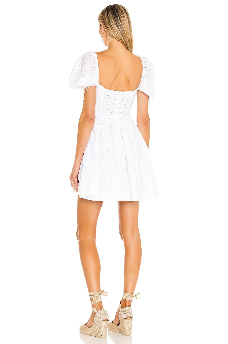 For Love Lemons Jean Mini Dress In Weiss Lyst