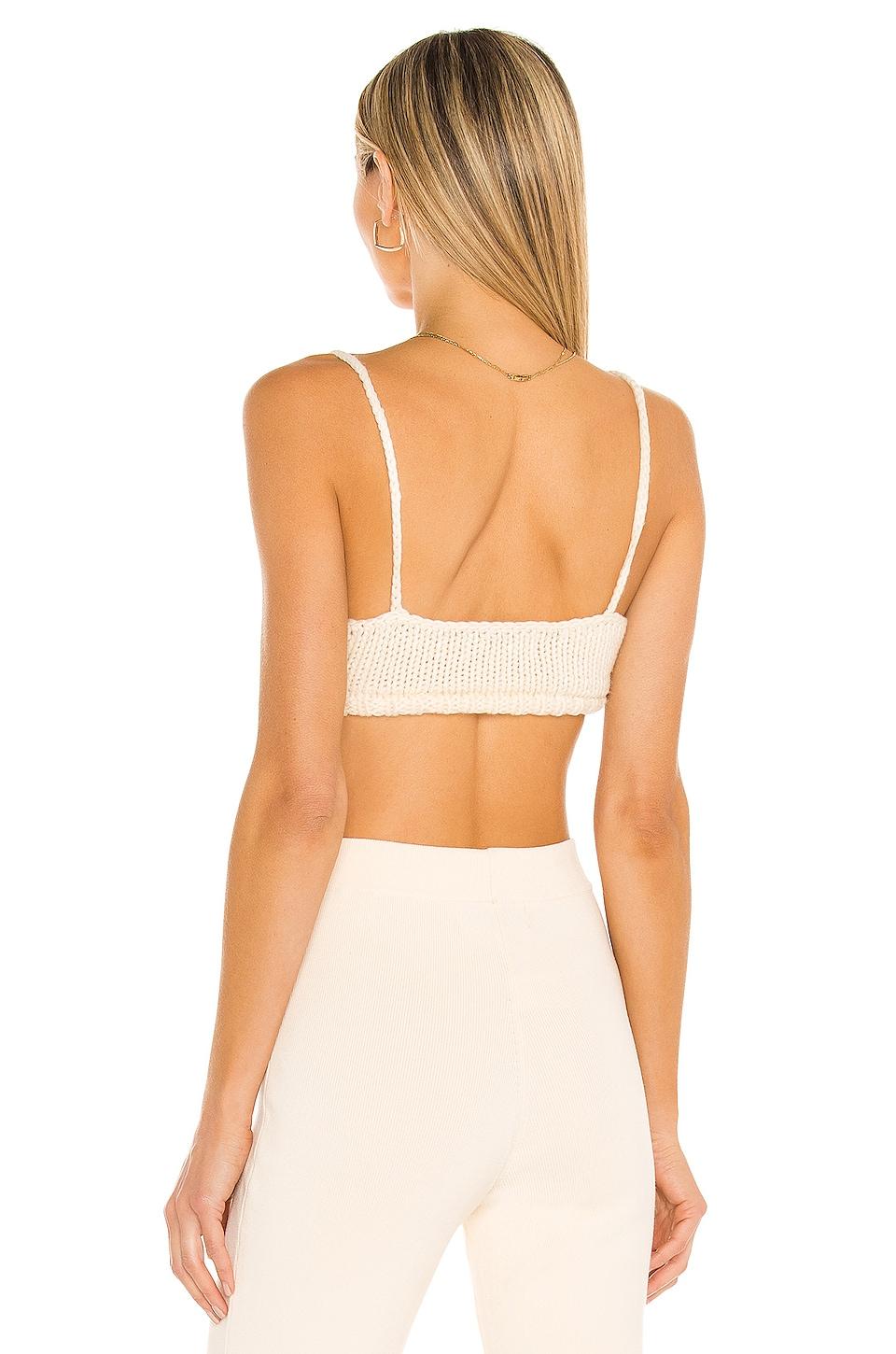 L'academie Cassia Knit Bralette in Natural | Lyst