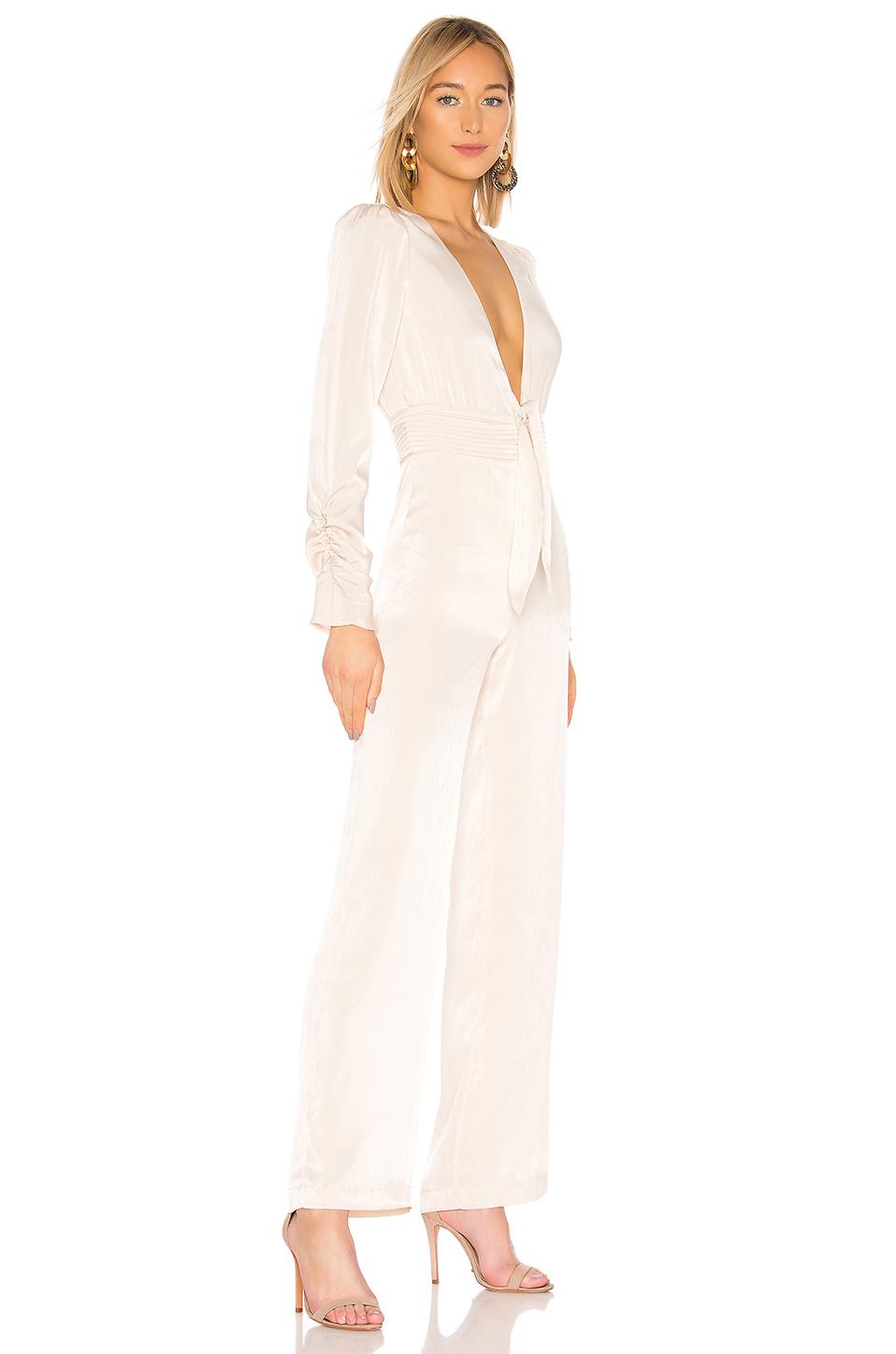 revolve white jumpsuit