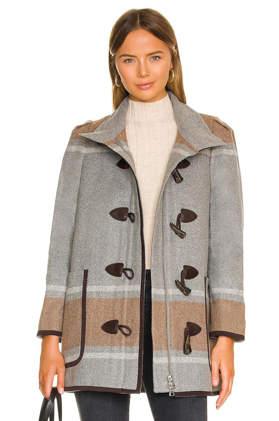 Veronica Beard Flint Dickey Coat in Gray Lyst