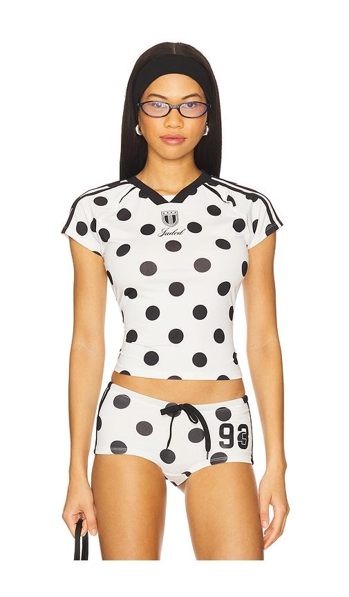 Jaded☆No.13 Polka Dot Football Top ドット トップス【UK発】 No.13 Polka Dot Football Top | Jaded London | Clothing
