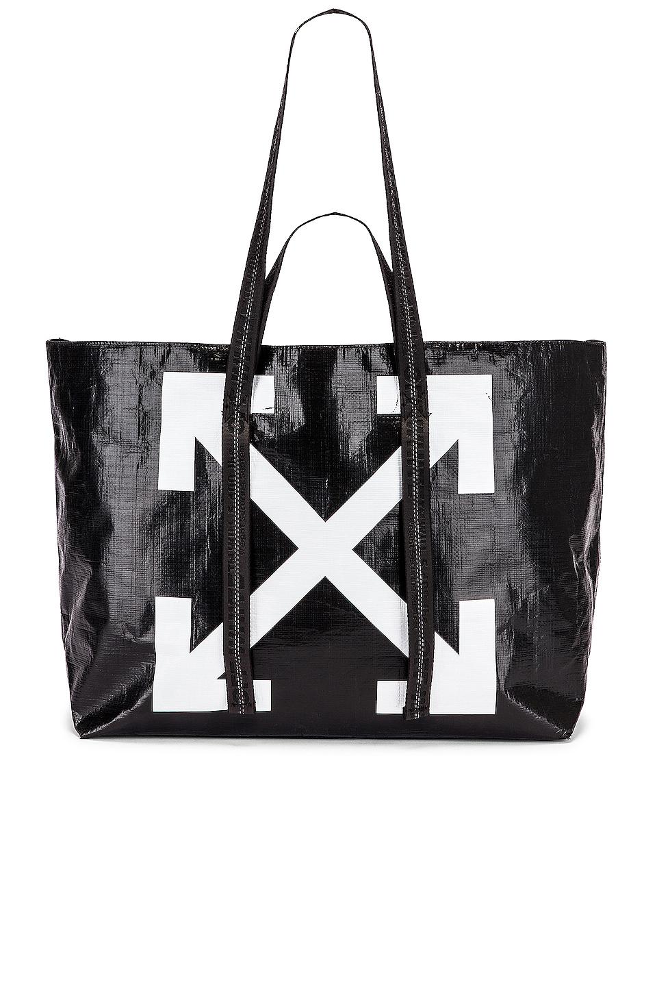 Off-White c/o Virgil Abloh New Commercial Tote Bag in Black & White (Black)  | Lyst