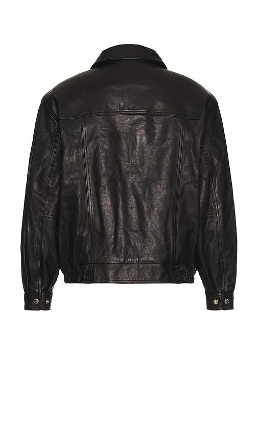 DUNST Oversized Vintage Leather Blouson in Black for Men | Lyst