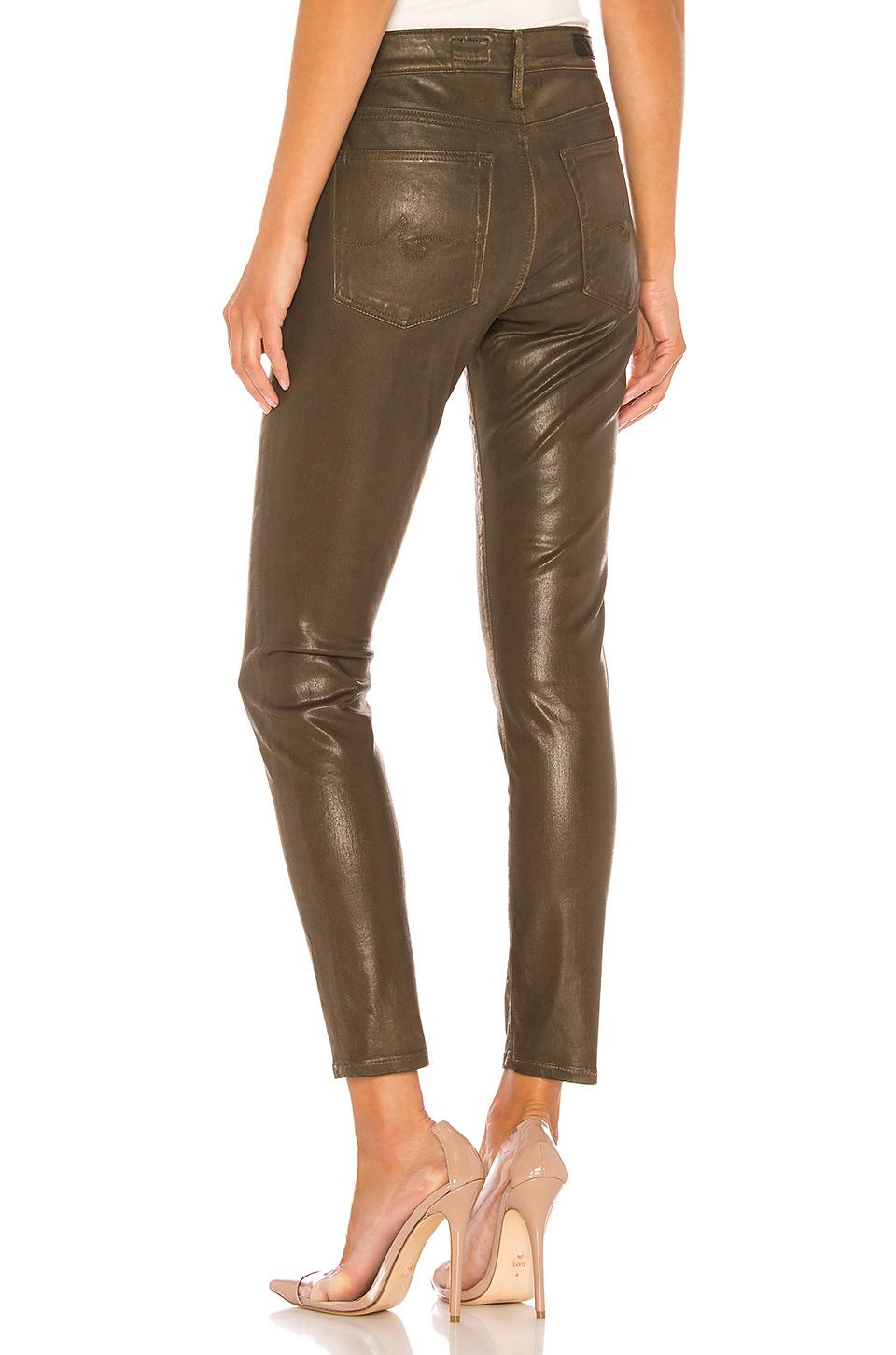AG Jeans Cotton Farrah Skinny Ankle Leatherette. Size 24,25,26,27,28,29,30. - Lyst