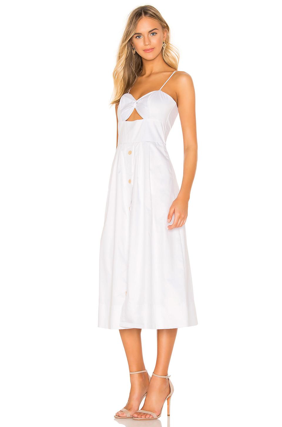 karina white skater shirt dress