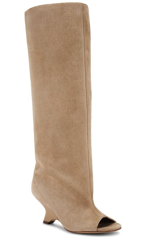 Gia Borghini Ninette Suede Boot in Natural | Lyst Gia Borghini Ninette Suede Boot in Natural | Lyst