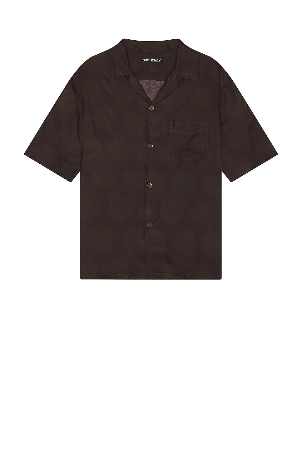 Jil Sander メンズ ブラック コントラストステッチ シャツ シャツ